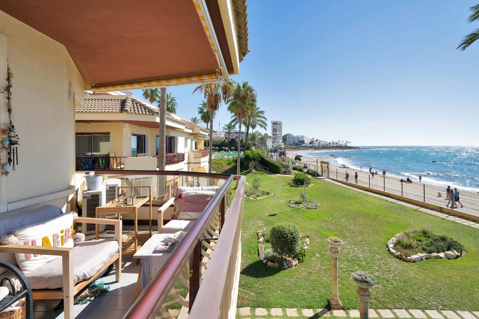 Casa Mar Apartamento Front Beach Con Wifi, Piscina, Padel Y Tenis - Lubina Del Sol Sitio de Calahonda 外观 照片