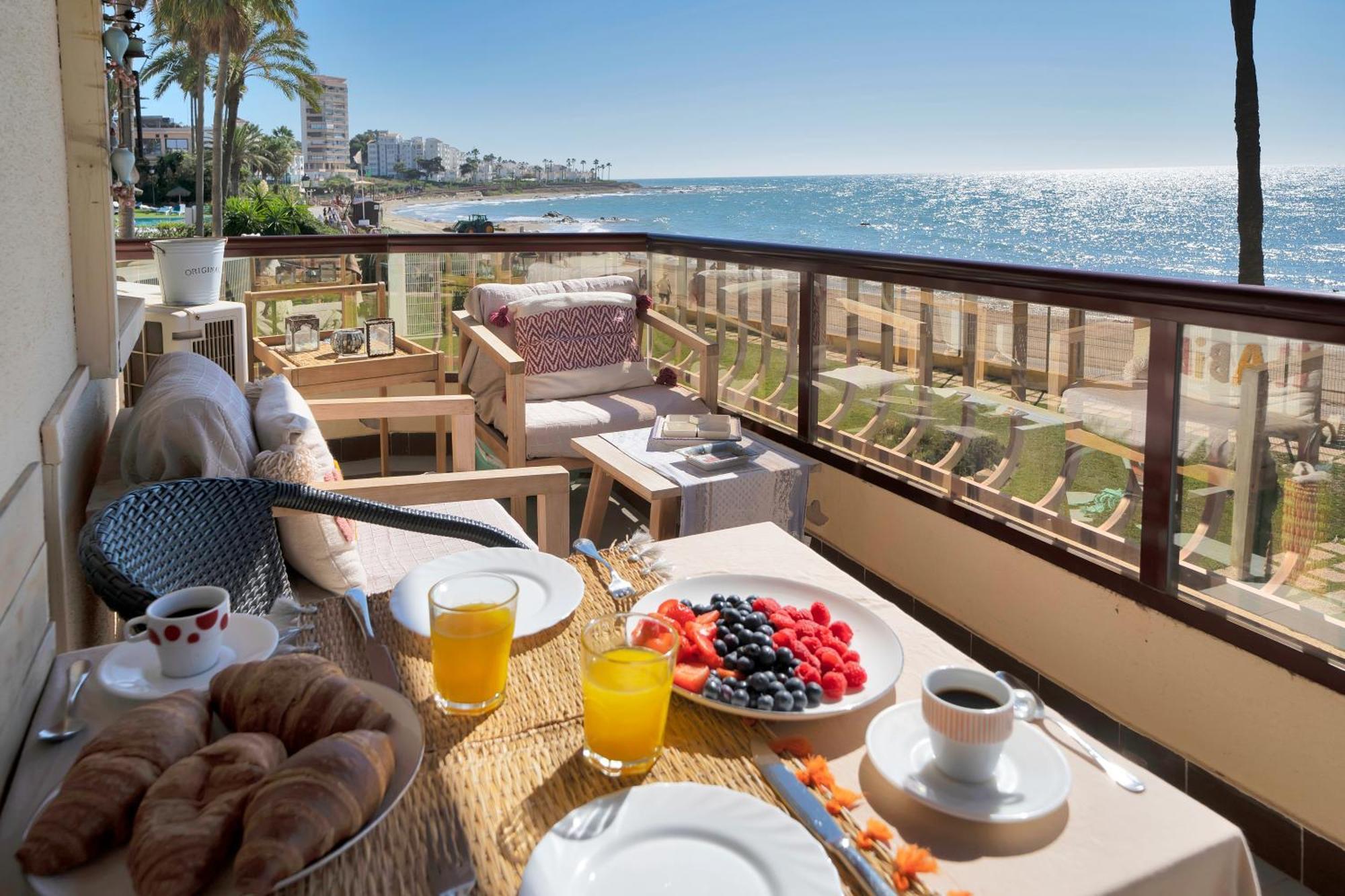 Casa Mar Apartamento Front Beach Con Wifi, Piscina, Padel Y Tenis - Lubina Del Sol Sitio de Calahonda 外观 照片
