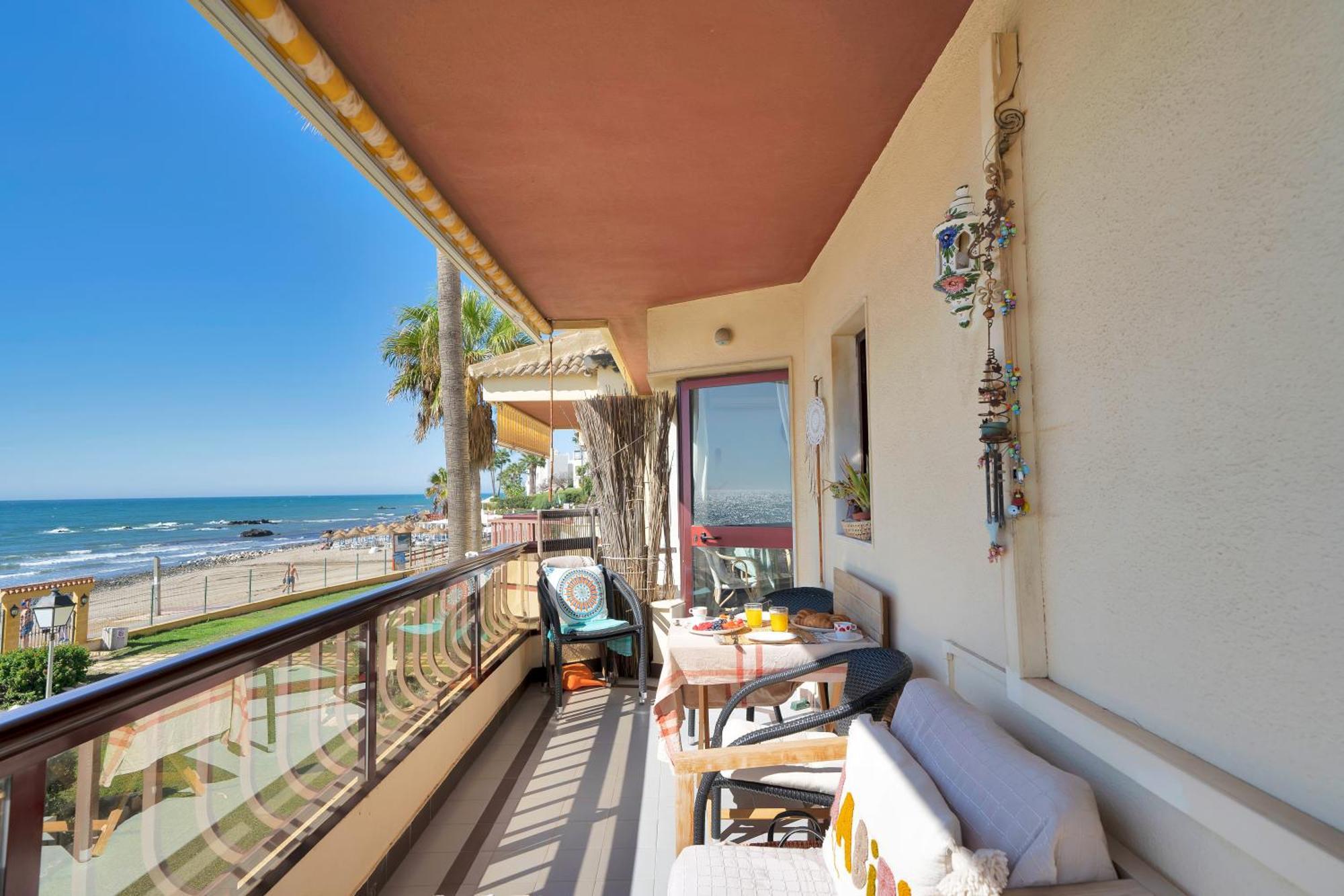 Casa Mar Apartamento Front Beach Con Wifi, Piscina, Padel Y Tenis - Lubina Del Sol Sitio de Calahonda 外观 照片